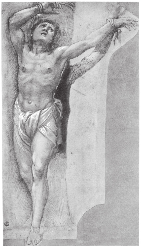 Gervasio Gatti Il Sojaro 15491631 Study for Saint Sebastian Pencil and pen - photo 9