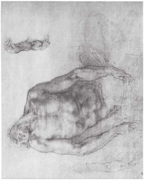 Michelangelo Study for a dead Christ Black chalk 225 x 320 mm Louvre - photo 13