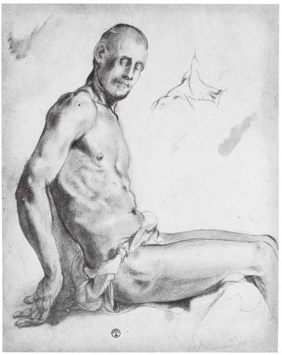 Jacopo Pontormo Study for a dead Christ Sanguine 353 279 mm Uffizi Gallery - photo 17