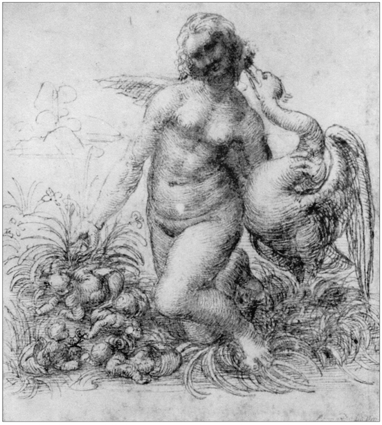 4 LEONARDO DA VINCI 14521519 Leda and the Swan Pen and brown ink and - photo 5