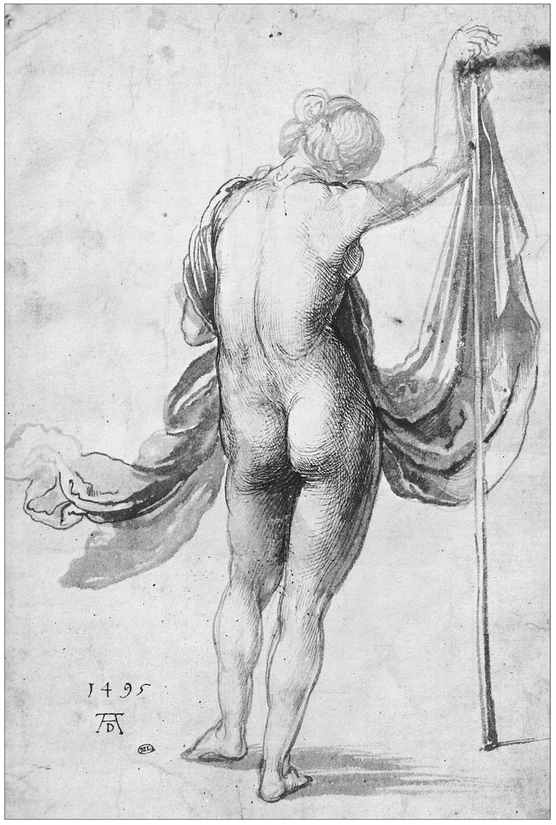 5 ALBRECHT DRER 14711528 Female Nude Seen from the Back Holding a Staff - photo 6