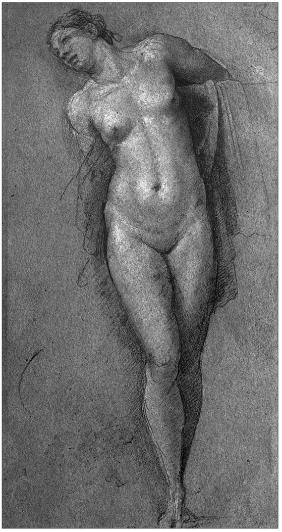 10 SEBASTIANO DEL PIOMBO ca 14851547 Nude Woman Standing Black chalk - photo 11