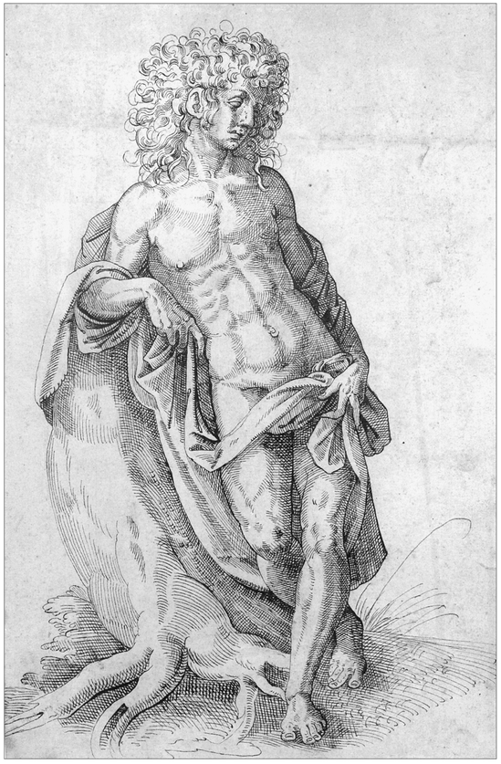 12 JOST AMMAN 15391591 Standing Male Nude Pen and ink 26 x 175 cm - photo 13