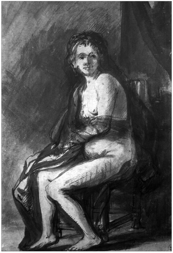 21 REMBRANDT VAN RIJN 16061669 Seated Nude Woman Pen and brush bistre - photo 22
