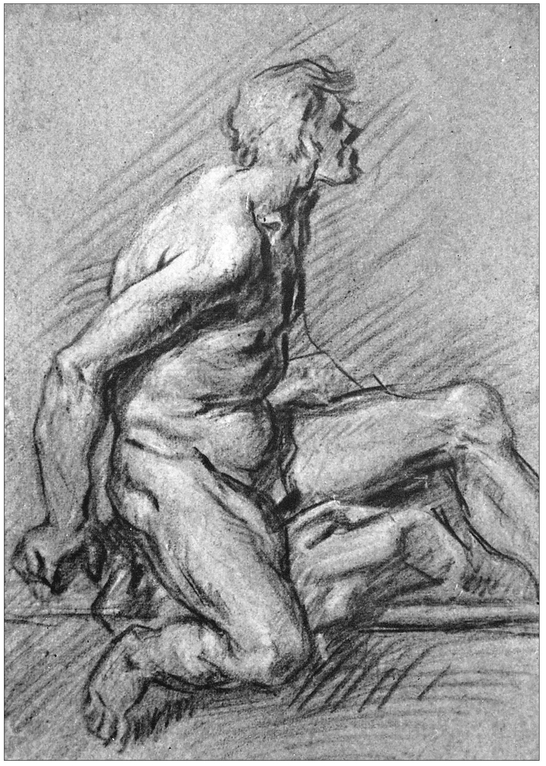 22 ANTOINE COYPEL 16611722 A Study of a Seated Male Nude Black and white - photo 23