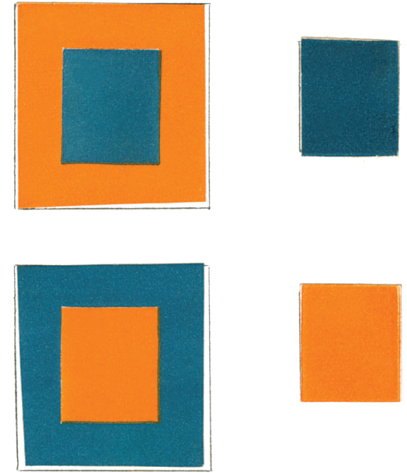 An example showing the reciprocal influence of blue and orange see Y - photo 1