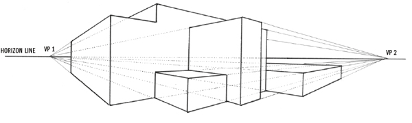 Here is a more complex attempt to construct a three-dimensional set of forms to - photo 16