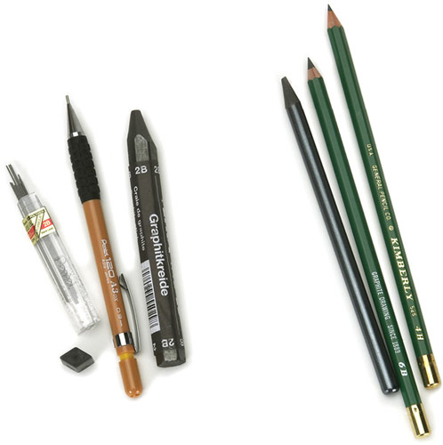 Forms of Graphite Pencils are best for detailed work while graphite sticks are - photo 5