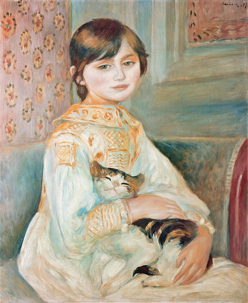 Julie Manet with Cat 1887 oil on canvas Pierre-Auguste Renoir French - photo 5