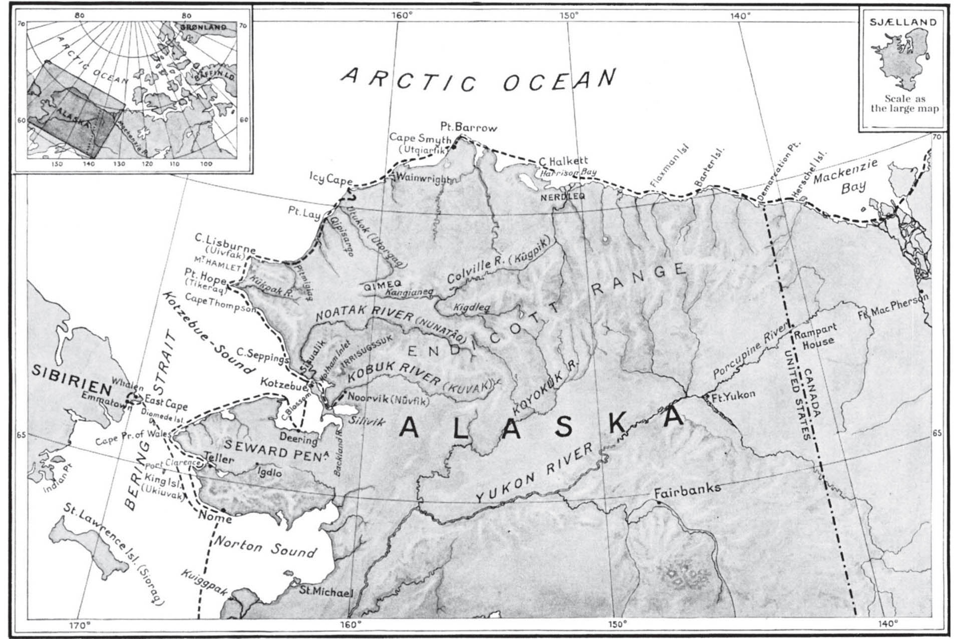 Route of Rasmussens journey from Herschel Island to East Cape I N THE - photo 8