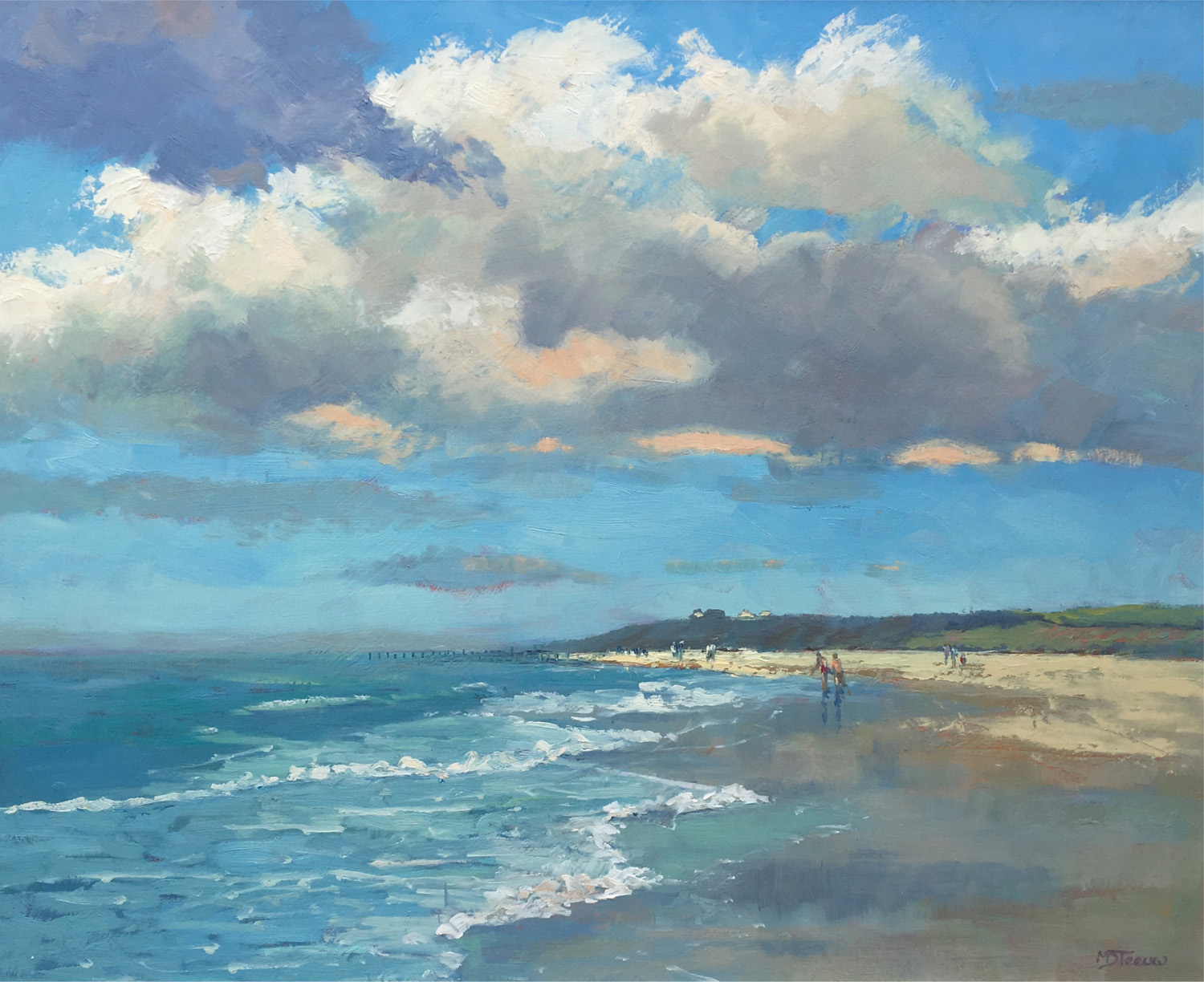 Happisburgh Clouds 14 18 Oil on canvas Painted from a plein air sketch The - photo 3