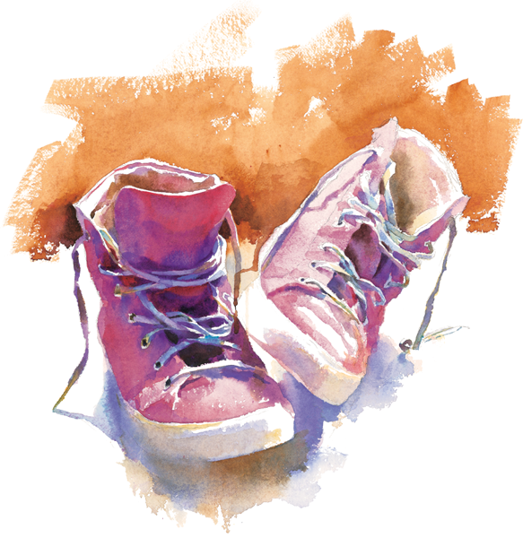 Shoes With Attitude 51 x 51 cm 20 x 20 in Watercolour has the ability to - photo 6