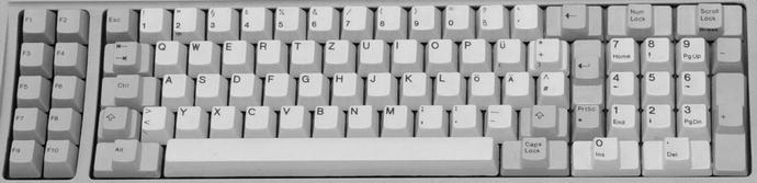 Figure 1-1 The keyboard of the original IBM PC combined cursor keys with a - photo 1