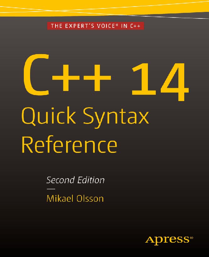 C 14 Quick Syntax Reference 2nd Edition - image 1