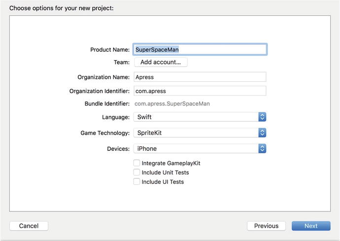 Figure 1-2 The choose project options dialog Note You will notice you - photo 2