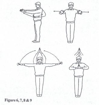 Leading with the elbows spread out both arms sideways until they form a - photo 2