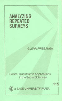 title Analyzing Repeated Surveys Sage University Papers Series - photo 1