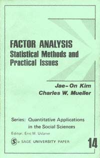 title Factor Analysis Statistical Methods and Practical Issues Sage - photo 1