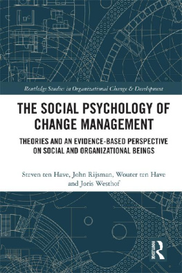 Joris Westhof - The Social Psychology of Change Management