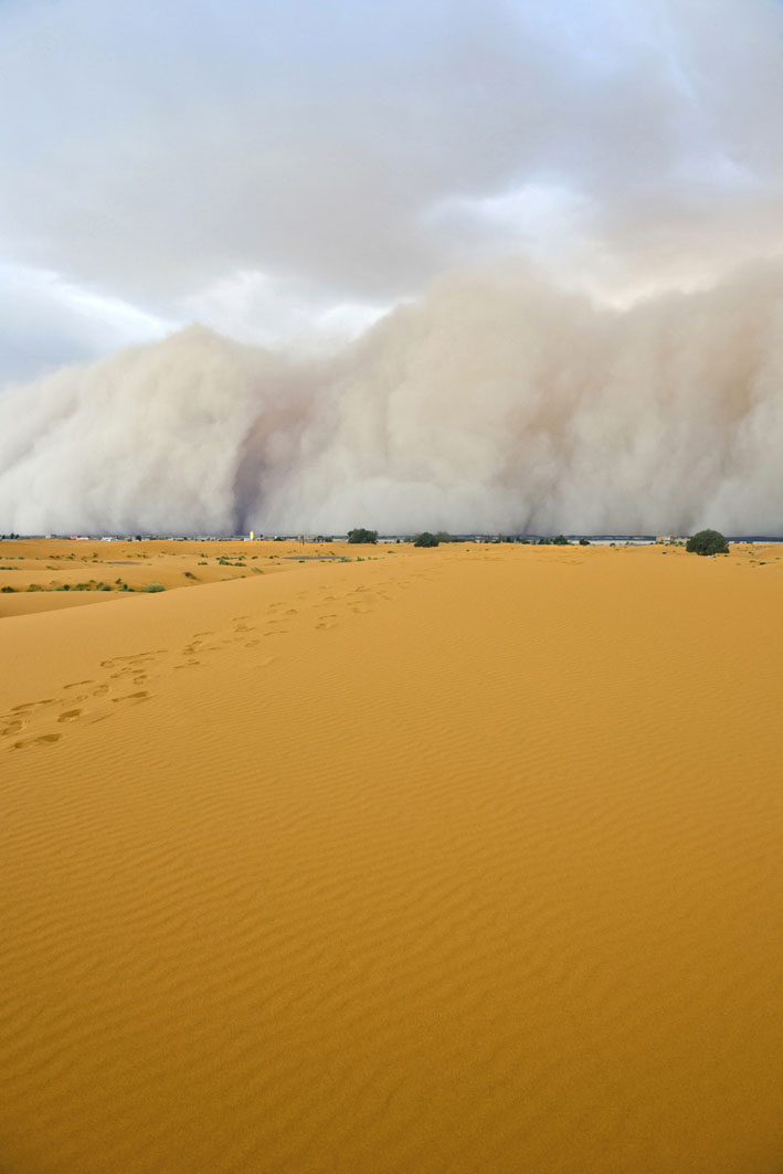 Sahara Desert Morocco A sandstorm hits Merzouga in Erg Chebbi a 50km-long - photo 13