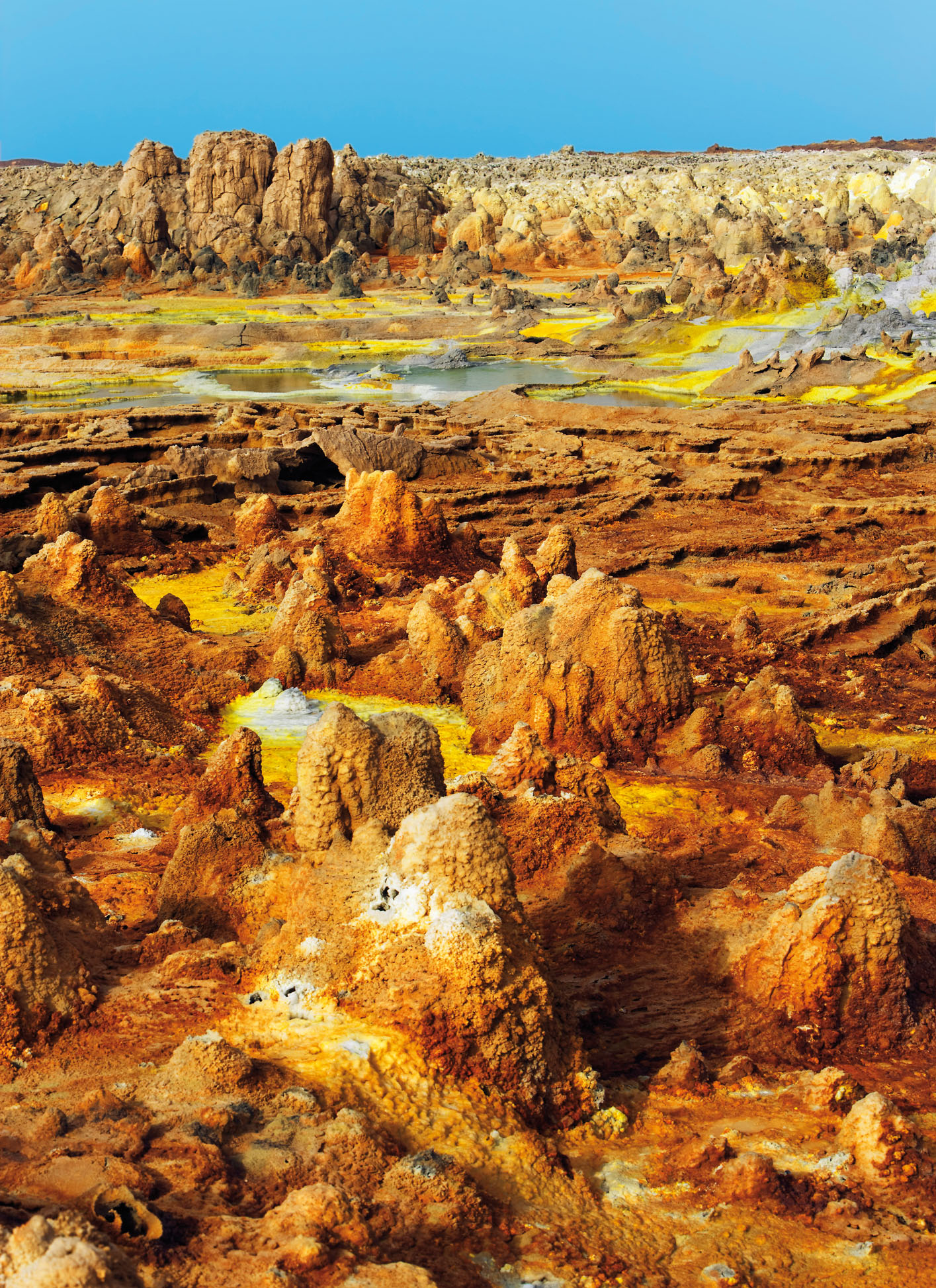 Danakil Desert Ethiopia The ancient volcanic crater in Dallol creates amazing - photo 8