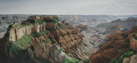 NORTH RIM Karen Benco Watercolor on 140-lb 300gsm cold-pressed Arches - photo 8