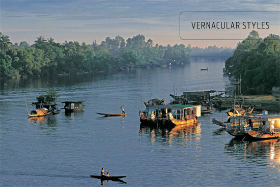 Dragon boats moored along the banks of Hues meandering Perfume River take - photo 2