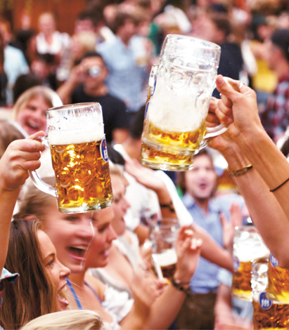 During Oktoberfest 64 million attendees drink 18 billion gallons of beer A - photo 4