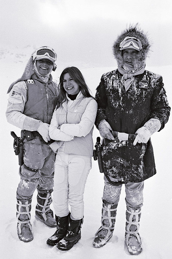 Mark Hamill Carrie Fisher and Harrison Ford on location in Finse Norway - photo 3