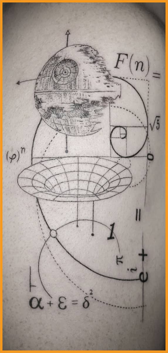 The Death Star inspired by Star Wars Eulers Identity and the Golden Spiral - photo 14