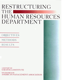 title Restructuring the Human Resources Department Objectives Methods - photo 1