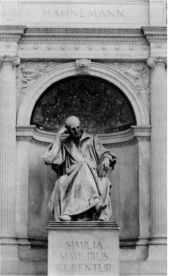 The cover photo depicts the statue of Samuel Hahnemann founder of homeopathy - photo 1