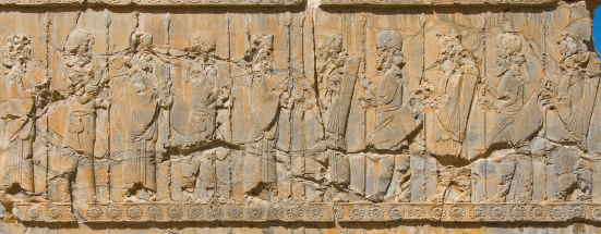 Ancient bas-relief of the Persian soldiers of Persepolis Iran IF A RULER - photo 7