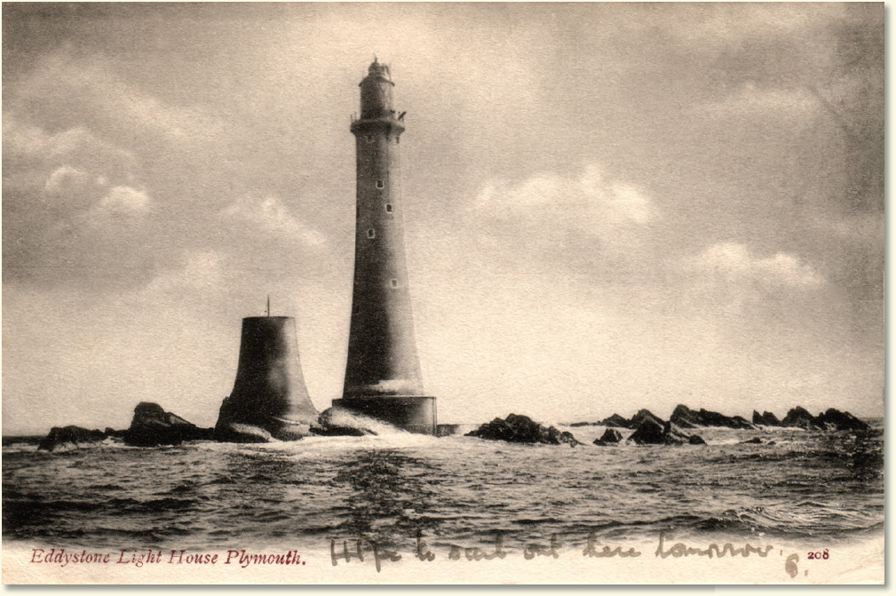 The ugly teeth of the Eddystone reef seem to encircle the present lighthouse - photo 8
