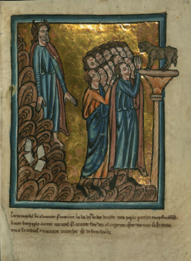 The Israelites worship the Golden Calf by the English illuminator William de - photo 4