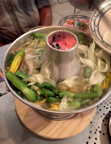 Flower hotpot a speciality at Chi Hoa restaurant Ho Chi Minh City Vietnam - photo 6