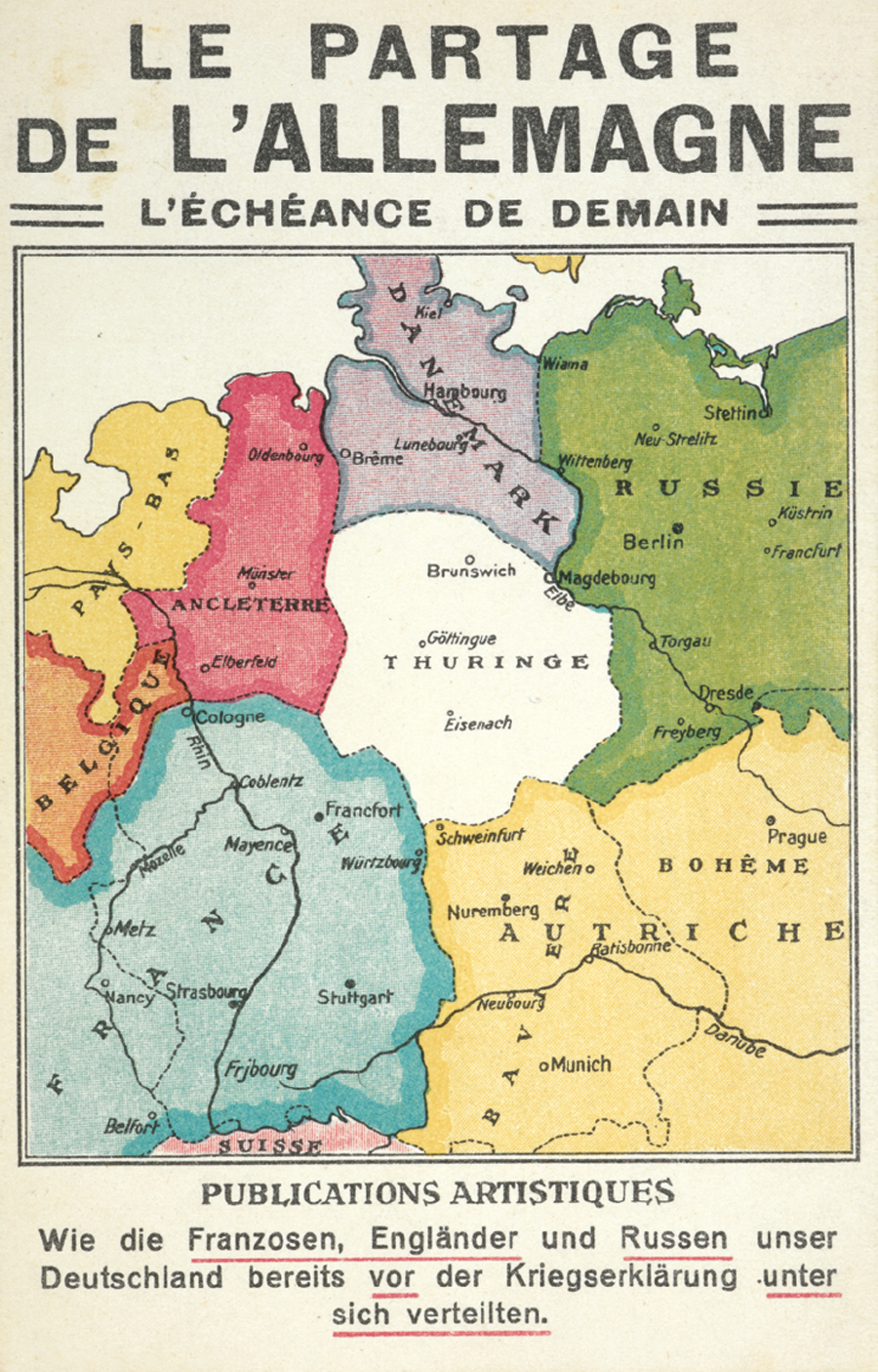 Fig 1 Le Partage de LAllemagne 1917 Private collection Simplified maps - photo 4