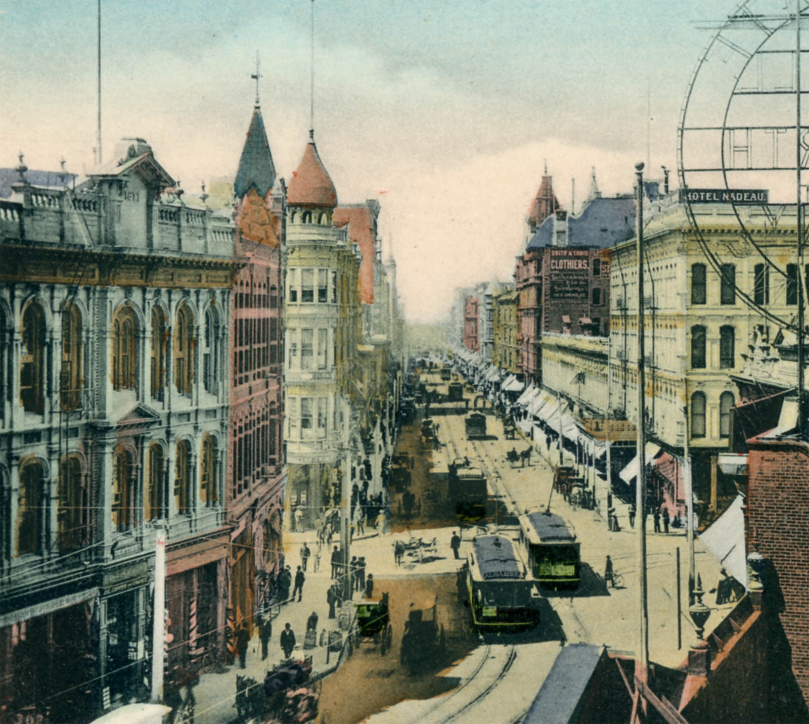 Above and below Horse carriages and trolleys share the road on Spring Street - photo 12