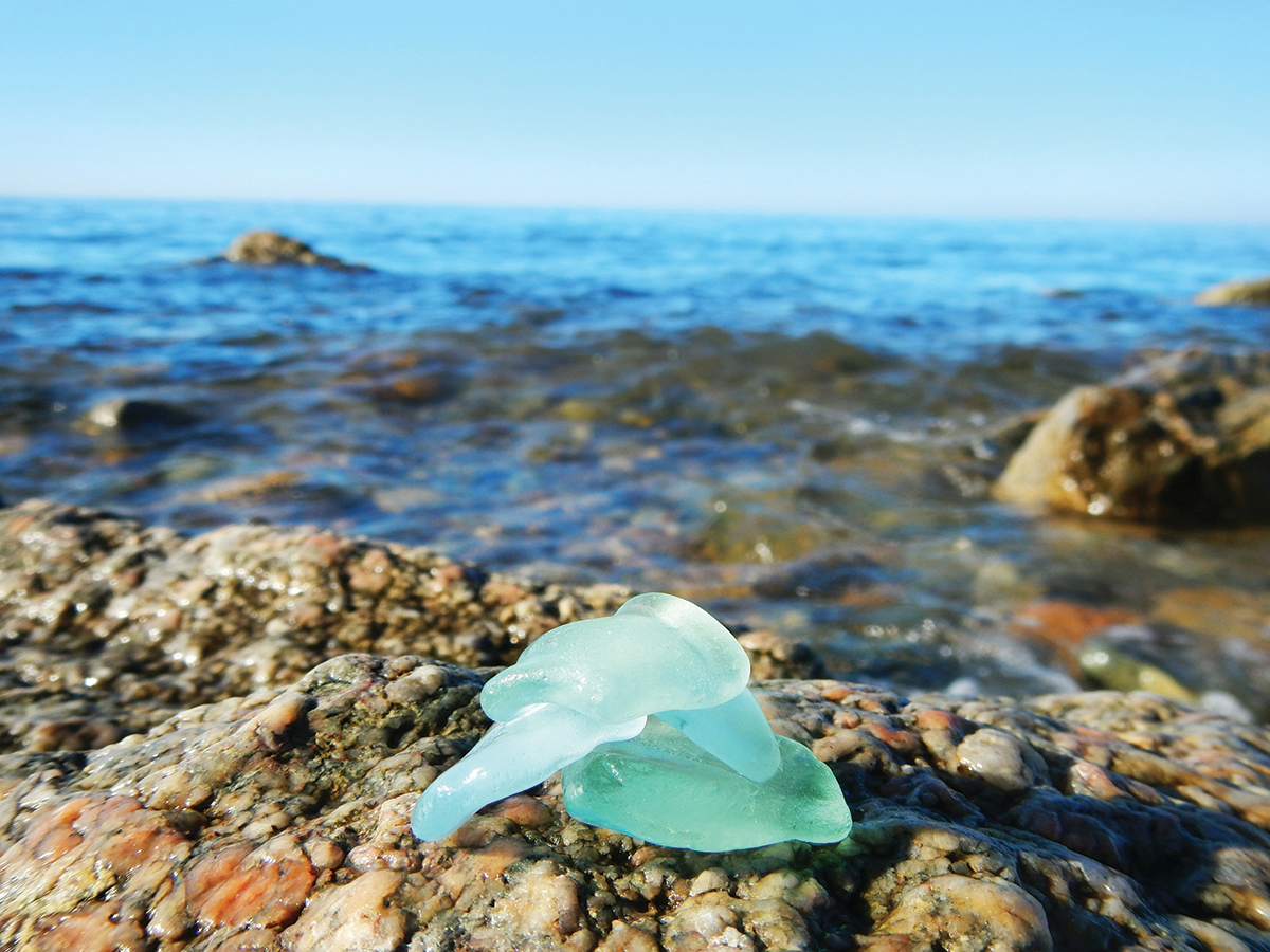 Sea glass can be partially hidden so move along the beach slowly - photo 20