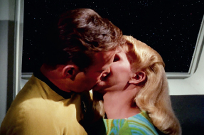 Lenore Karidian Kirks first kiss with the actress was forestalled when they - photo 6