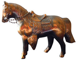 A childs copper toy horse from the 1950s People have been collecting and using - photo 2