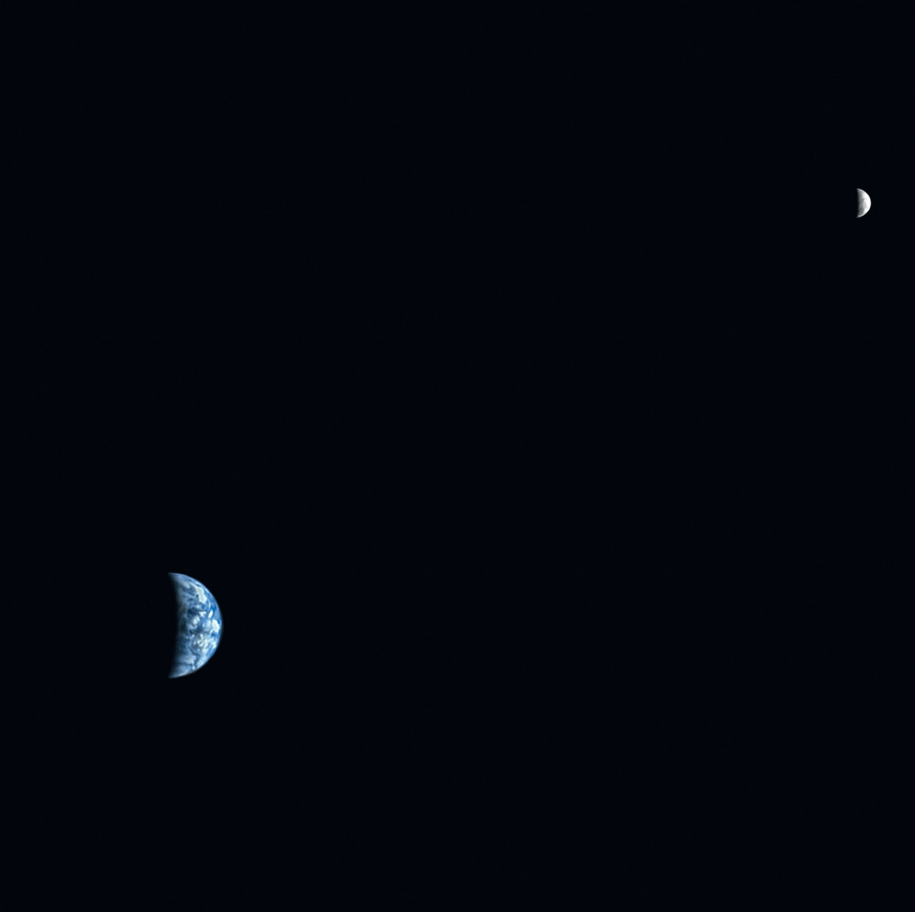 BLUE MARBLE A view of the Earth and Moon from a NASA satellite orbiting the - photo 9