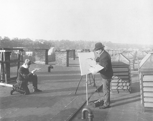 Charles Schreyvogel at his easel imaging the American West Costumed as a - photo 5