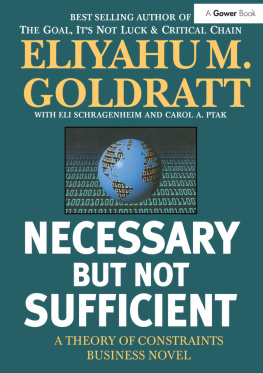 Eliyahu M. Goldratt - Necessary But Not Sufficient: A Theory of Constraints Business Novel