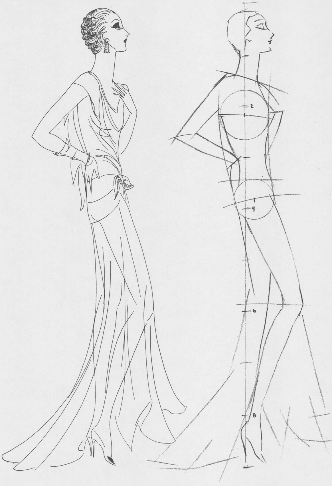 See Direction Sheet How to Draw the Figure Female Fashion Part II - photo 25