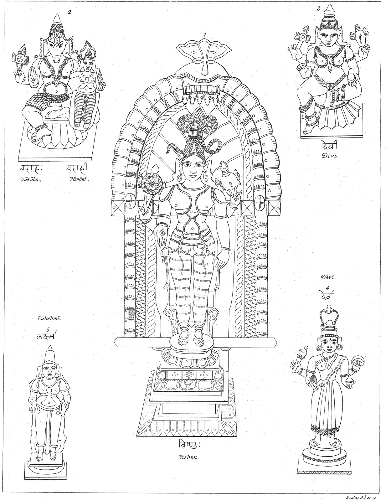 From casts in Bronze c VISHNU LAKSHMI on SESHA or ANANTA - photo 7