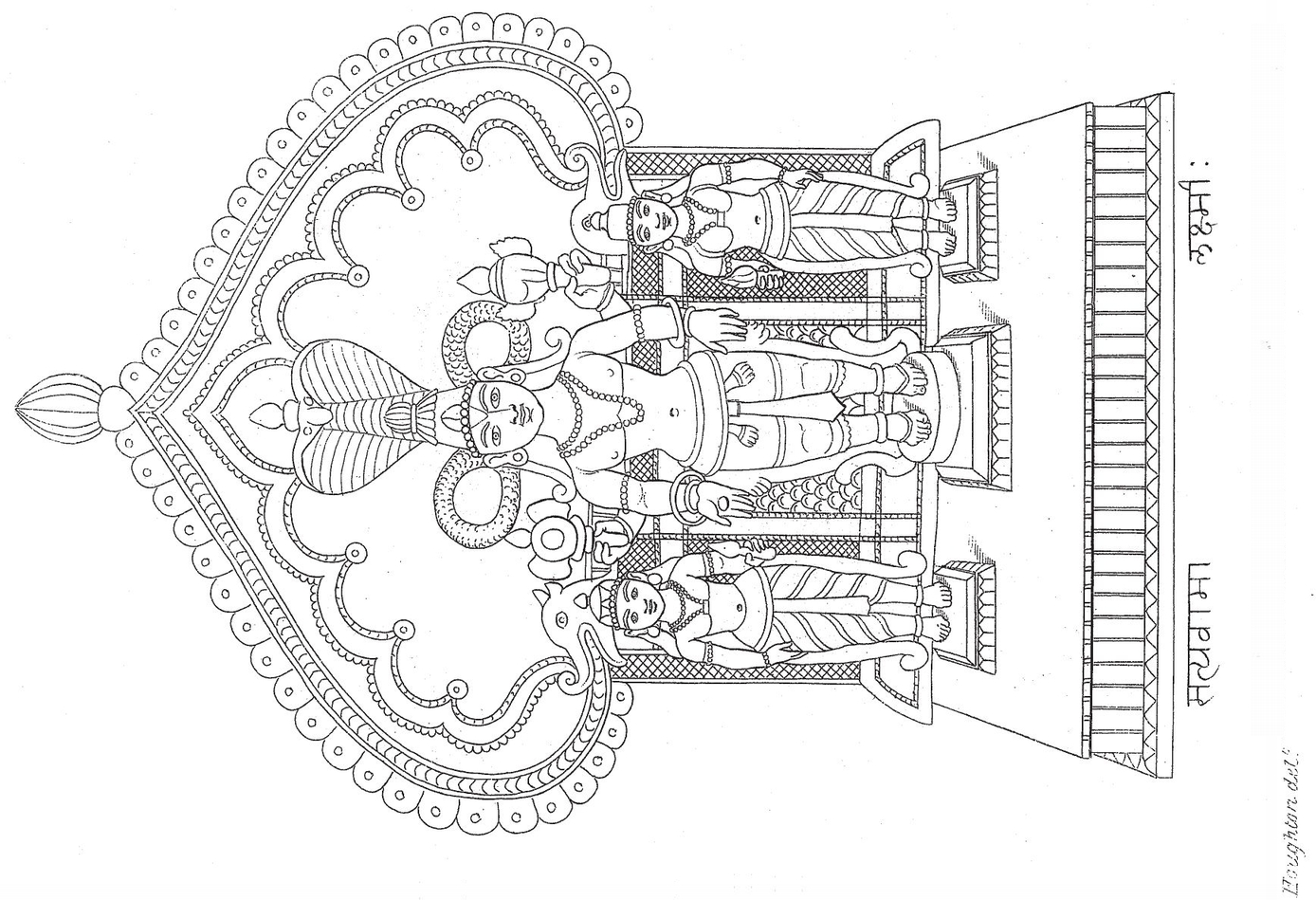 BALLAJI and his wives LAKSHM SATYAVM From a statue in Silver SIVA - photo 14