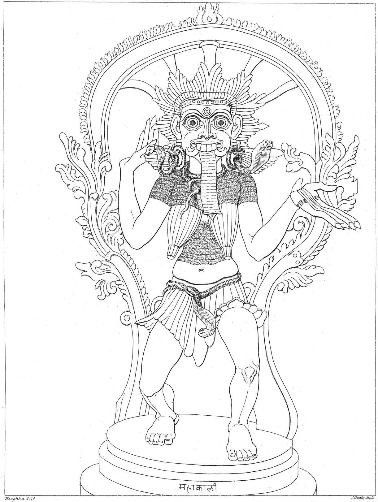 KL BHAWNI PRVAT or DURG consort of SIVA From a Brafs Statue in the - photo 29