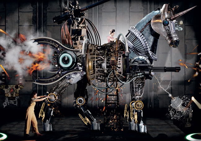 The Great Mechanical Unicorn by Sam Van Olffen Steampunk musician Andrew - photo 6