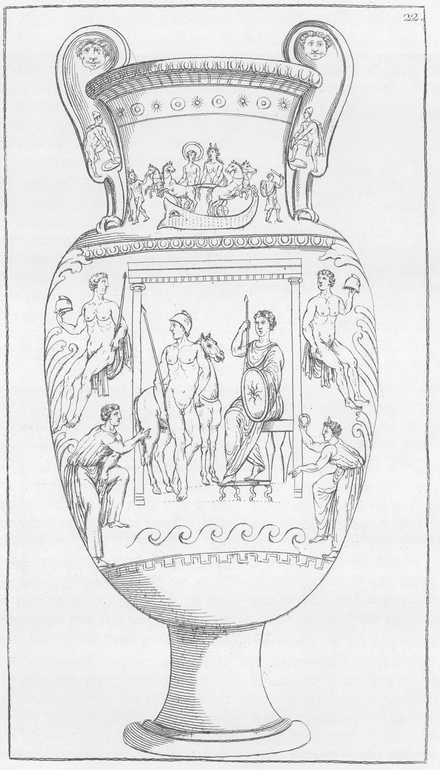 22 The sun and the moon in a ship-borne chariot on neck of vase 23 - photo 23